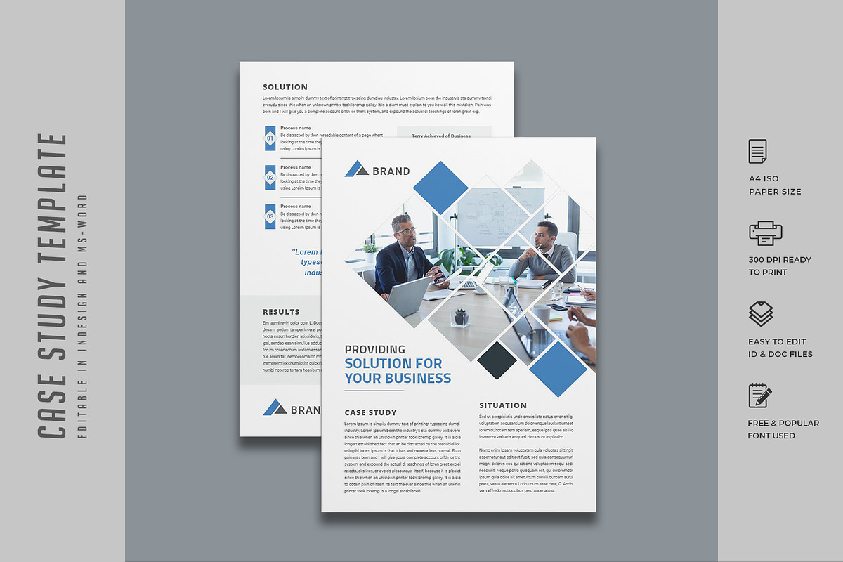 541. Case Study Template, a Stationery Template by CreativeRezwan (Photo 3 of 3)