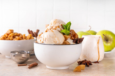 Homemade apple pie ice cream