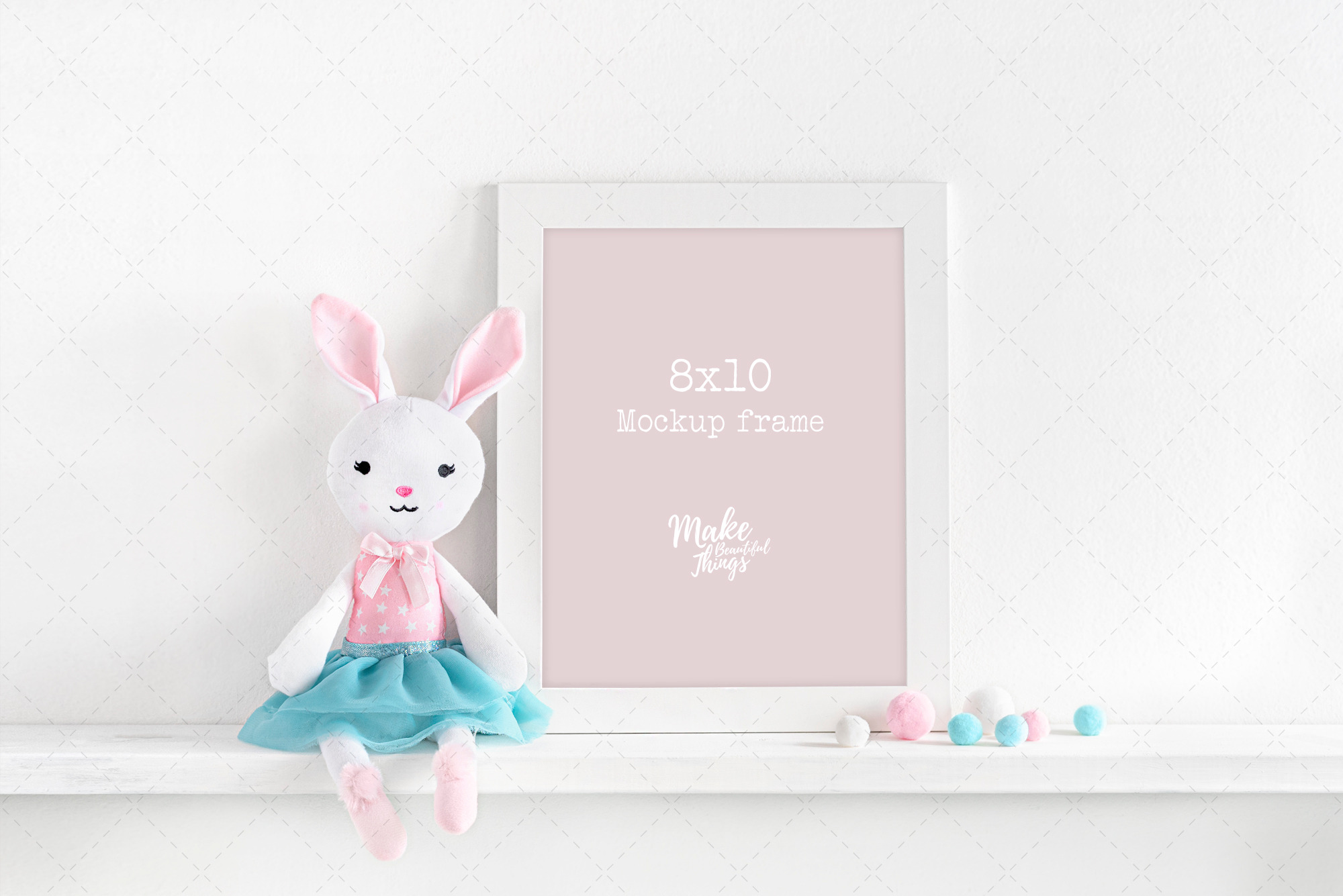 8x10 nursery frame mockup, a Print Template by Make Beautiful Things ...