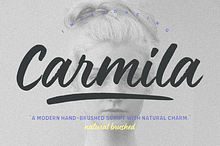 Carmila brush font