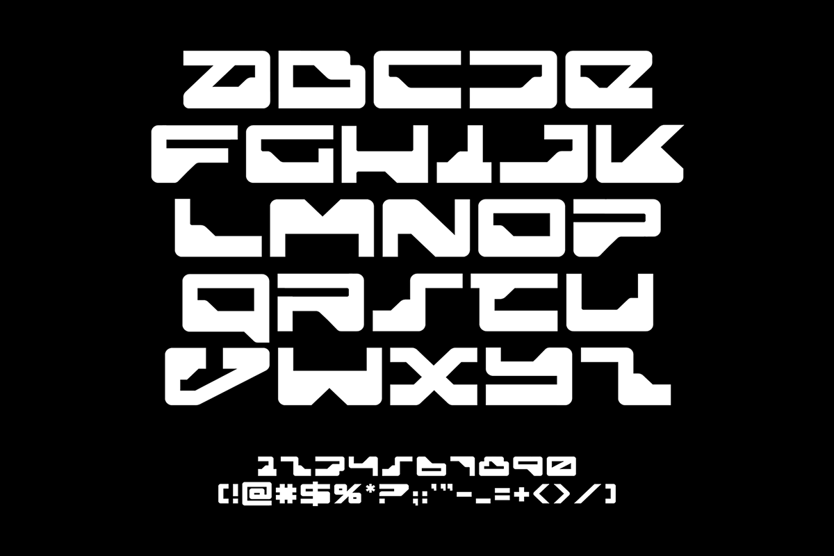 Penta — Futuristic Sci-Fi Typeface, a Font by JCNVX's Shop (Photo 2 of 2)