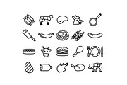 400+ outline FOOD ICONS, an Outline Icon by marusdesign (Thumbnail 6 of 24)