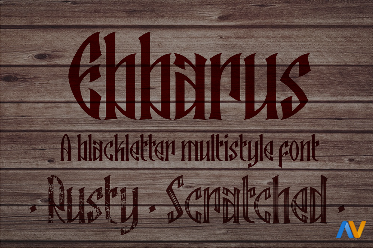 Ebbarus, a Blackletter Font by Wakoletras (Photo 1 of 3)