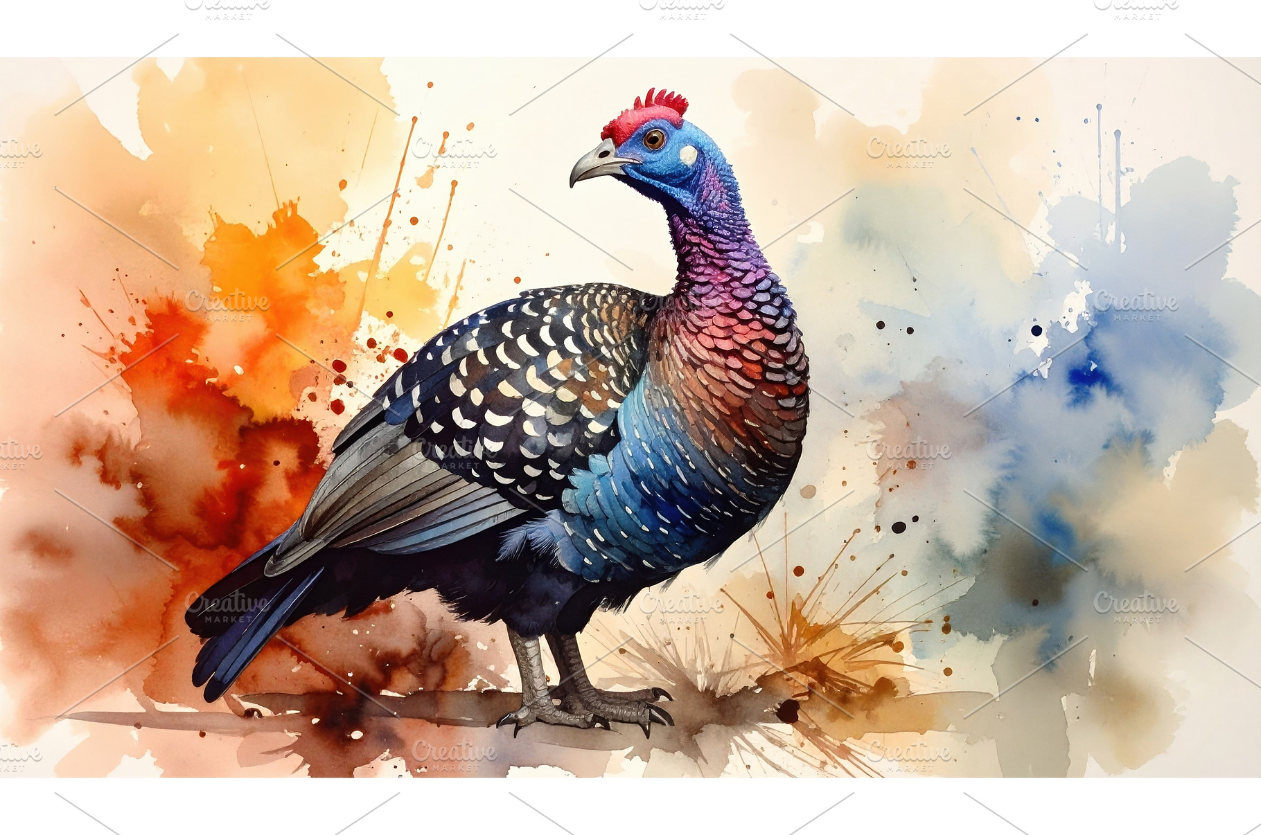 Artistic watercolor of a pheasant, an Animal Photo by Igor Tichonow