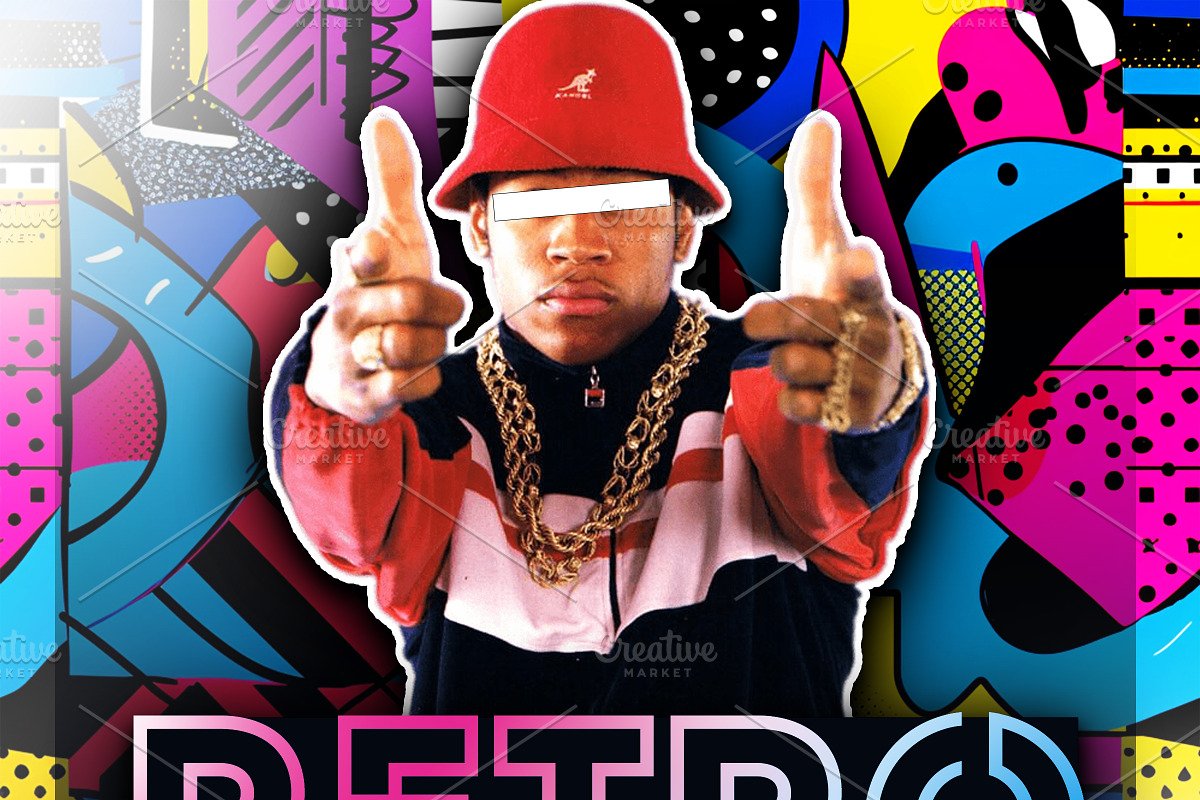 Retro Party Flyer, a Flyer Template by Delux Designs (DE), LLC (Photo 2 of 2)
