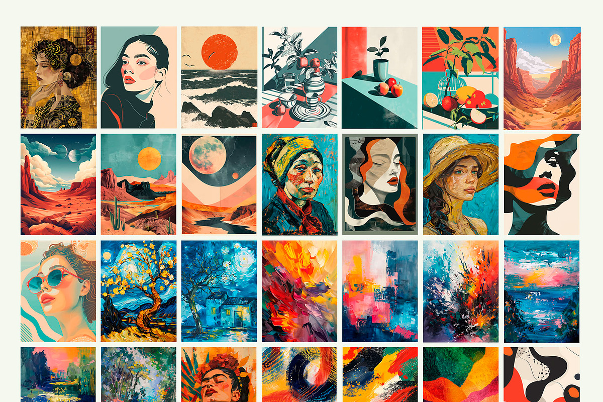 Eclectic Wall Art. Posters., a Background Graphic by Designwork (Photo 3 of 9)
