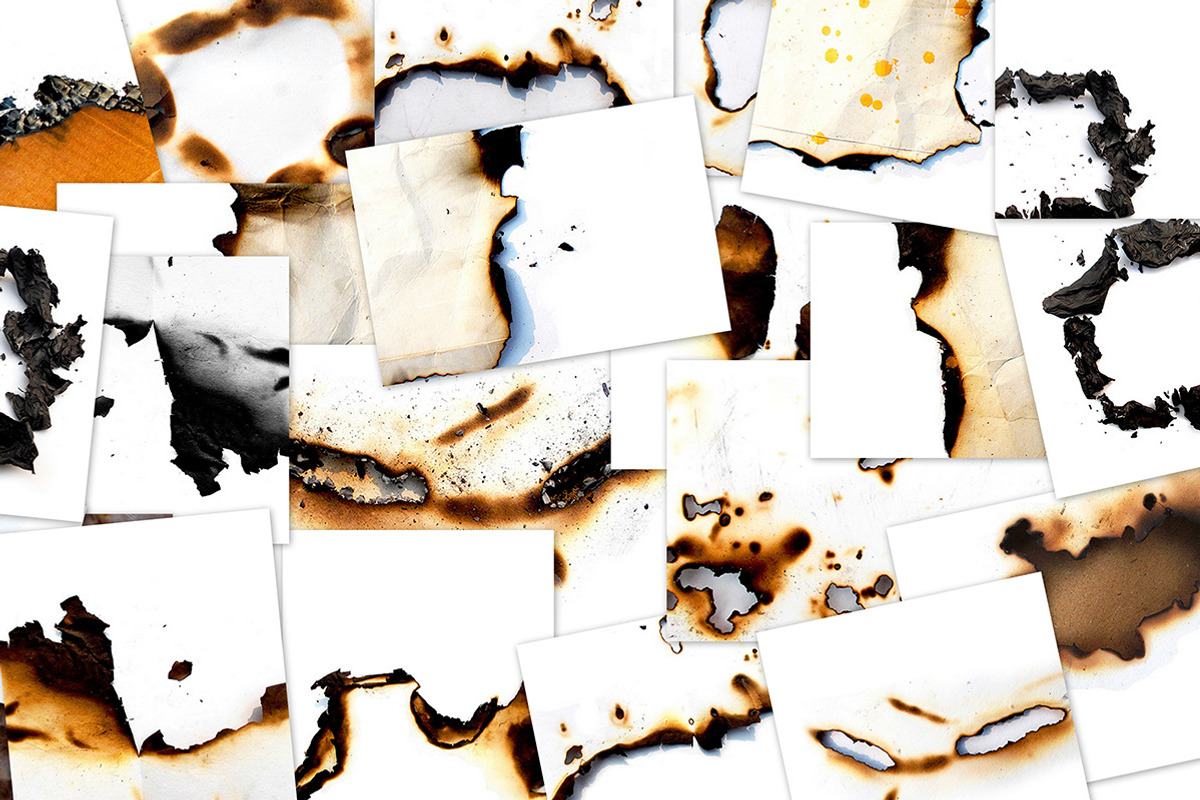 20 Burnt Paper Textures preview 4