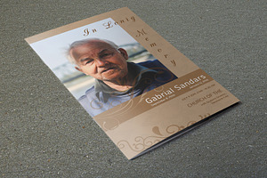 Funeral Program Template-V439, a Brochure Template by Template Shop