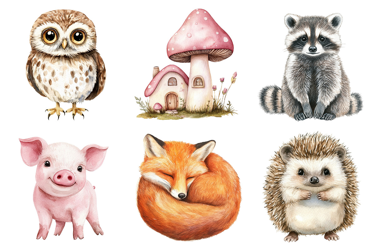 Sweet Boho Woodland Creatures Animal, an Illustration by CitraGraphics (Photo 2 of 5)