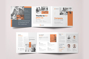 Square Tri-fold Brochure, a Brochure Template by astutedesign11