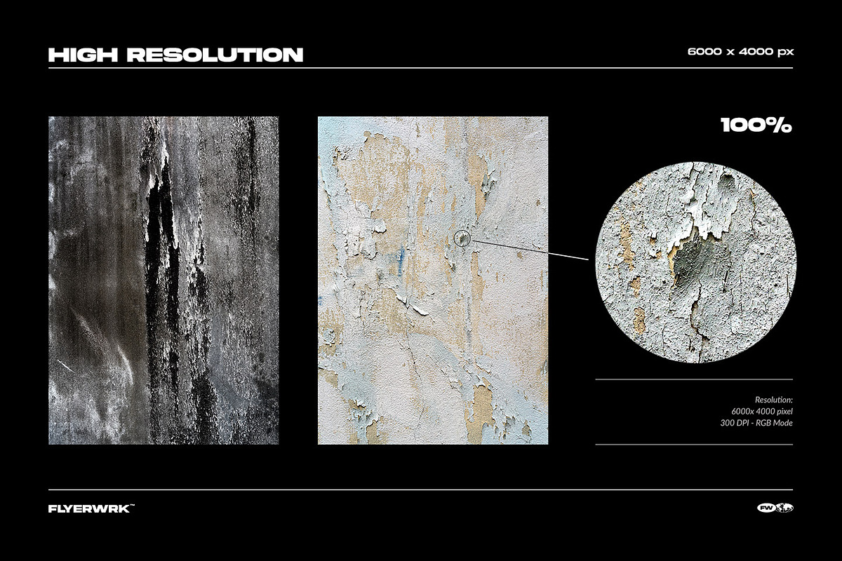 Grunge textures, a Texture Graphic by FLYERWRK (Photo 2 of 17)