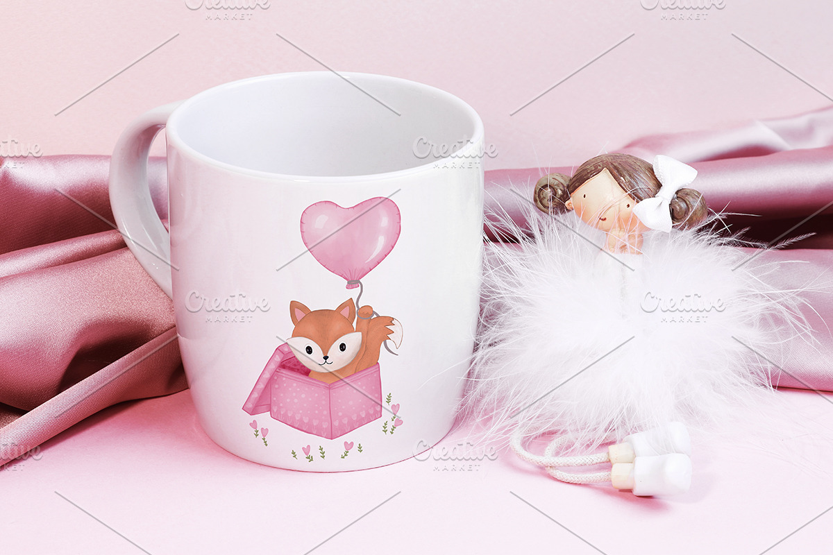 Valentine's Card Love Tiger Fox Box, an Animal Illustration by PawGraphic (Photo 5 of 9)