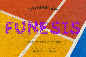 FUNESIS - upper letters font