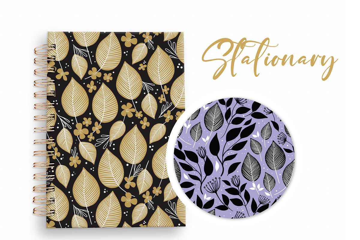 10 Wild meadow vector patterns, a Pattern Graphic by RenattaZare (Photo 5 of 16)