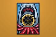 Under The Sea Illustrated Flyer, a Flyer Template by ashenterprise (Thumbnail 1 of 3)