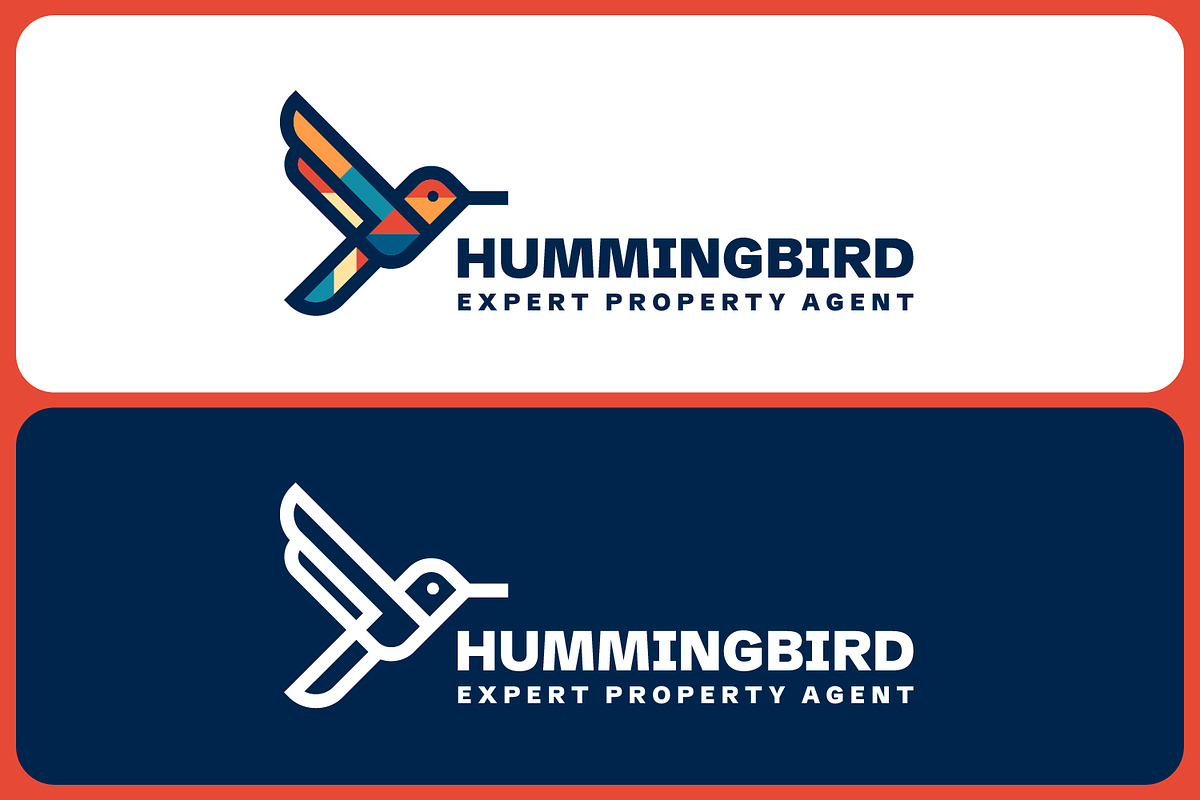 Modern Outline Hummingbird Logo, a Branding & Logo Template by Suhandi (Photo 4 of 4)