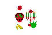 Kwanzaa Candle Holder Vector Set, an Object Graphic by Designs_River (Thumbnail 12 of 16)