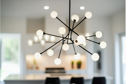 chandelier with spherical lights, an Arts & Entertainment Photo by Lermont51