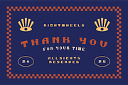 INAFORE - Retro Display Font, a Font by Rightwheels (Thumbnail 10 of 10)