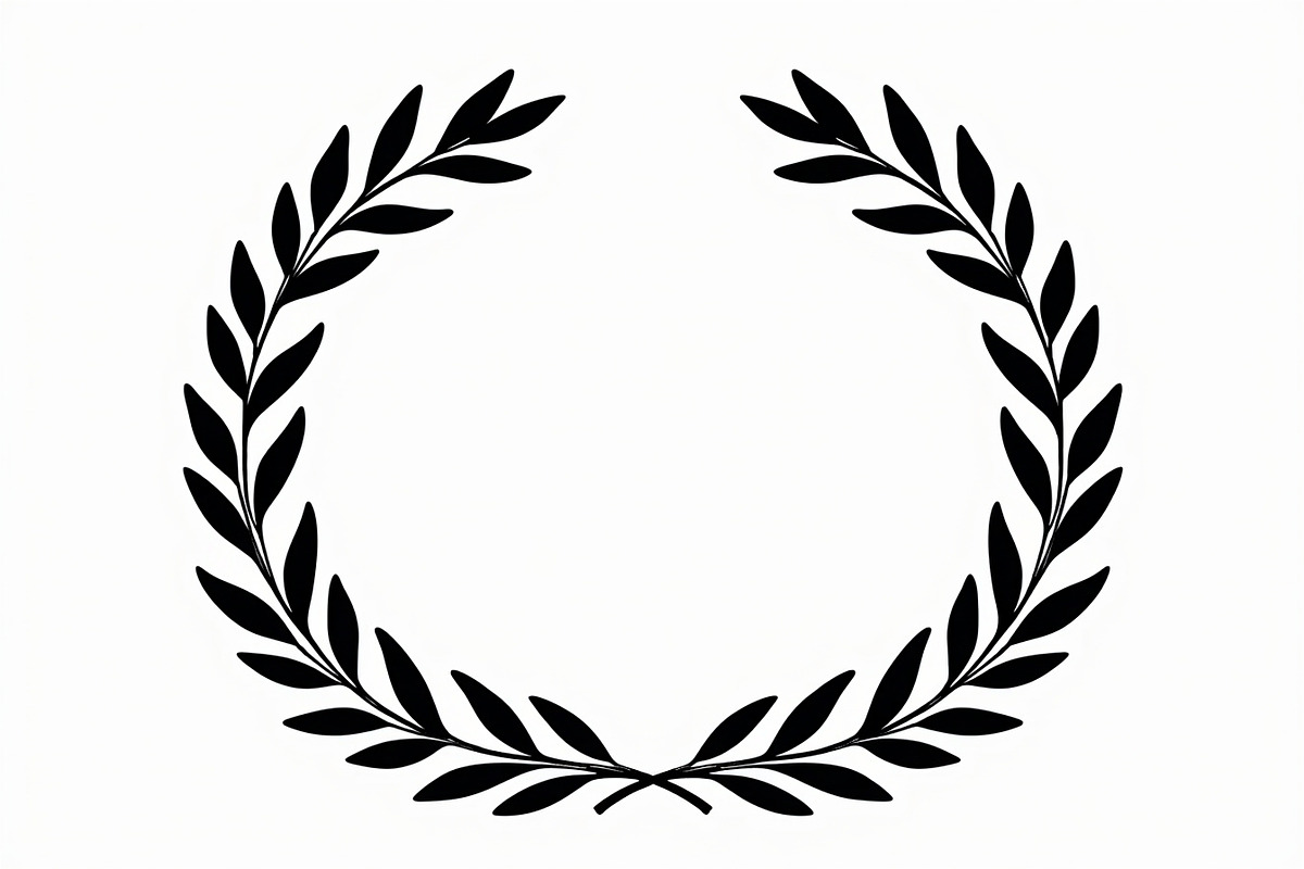 Laurel Wreath Silhouette Set, an Illustration by hafijul (Photo 4 of 9)