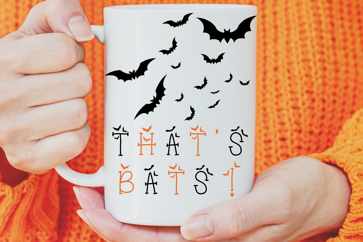Batty Belfry Halloween Bats Font, a Serif Font by Dancing with Ink (Photo 19 of 24)