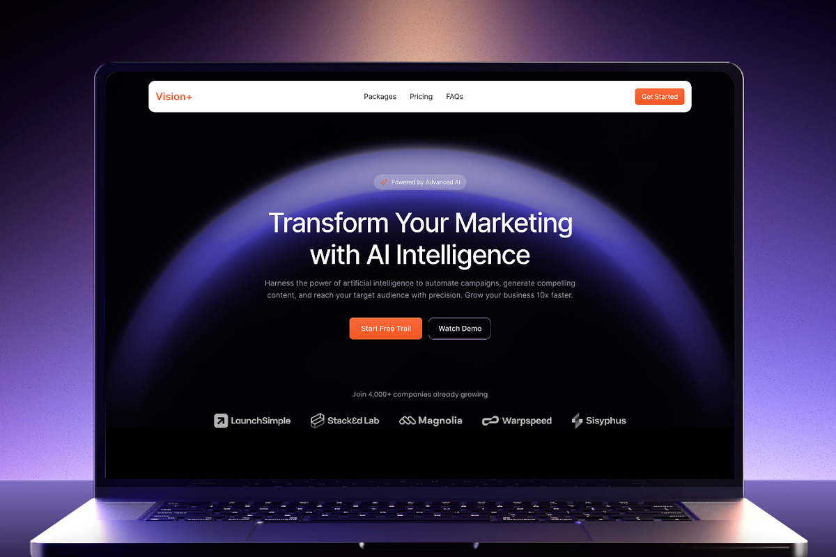 Saas Landingpage Design, an UI Kit Template by Ahmed Rubel (Photo 5 of 5)