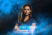 Blue Smoke Transparent PNG Overlays, a Layer Style Add-On by Walllow Creatives (Thumbnail 1 of 6)