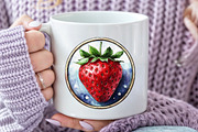 Independence Day Strawberry PNG, an Illustration by SinaCreation (Thumbnail 10 of 10)