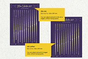 2027 Moon Calendar Portrait Southern, a Poster Template by insemar (Thumbnail 2 of 4)