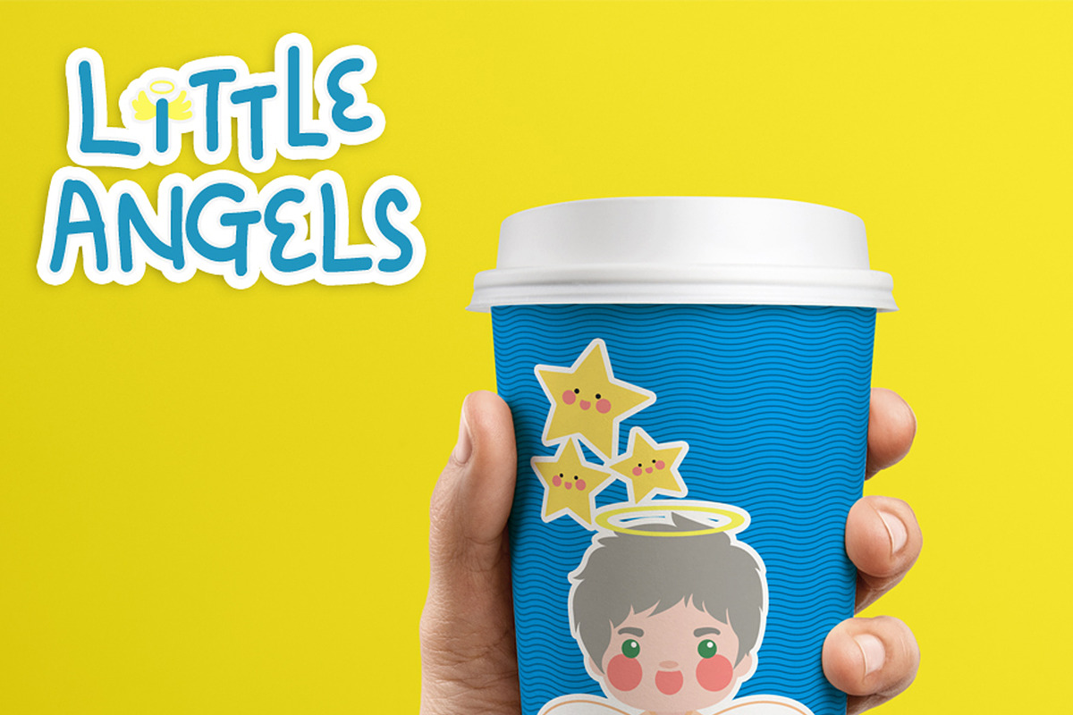 Little Angels Digital Clipart, an Education Illustration by Cozy Cat Design (Photo 4 of 5)