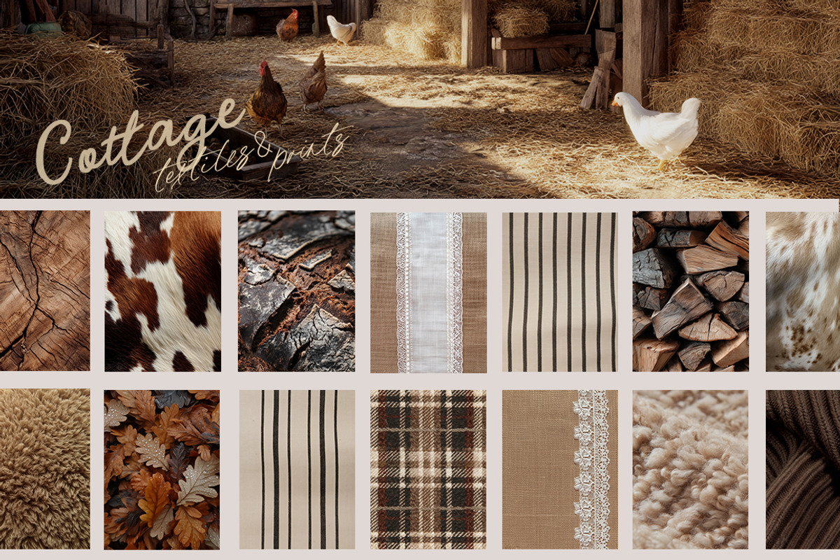 Cottagecore textures Backgrounds, a Texture Graphic by 60secondsArt (Photo 4 of 9)