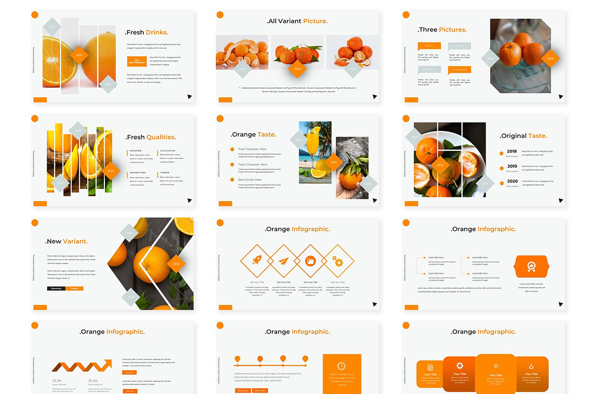 Orange - Powerpoint Template, a Presentation Template by AQR Studio