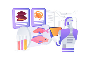 Lab-Grown Seafood for Sustainability, a Technology Illustration by Visual Generation