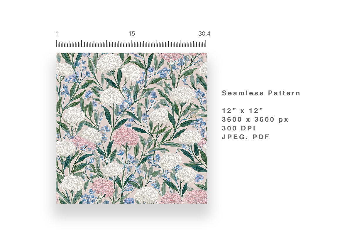 6 Seamless Pattern: Elder Flowers, a Pattern Graphic by StudioCitra (Photo 5 of 10)