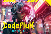 Hypergame Cyberpunk Gaming Font, a Font by PutraCetol Studio (Thumbnail 2 of 5)