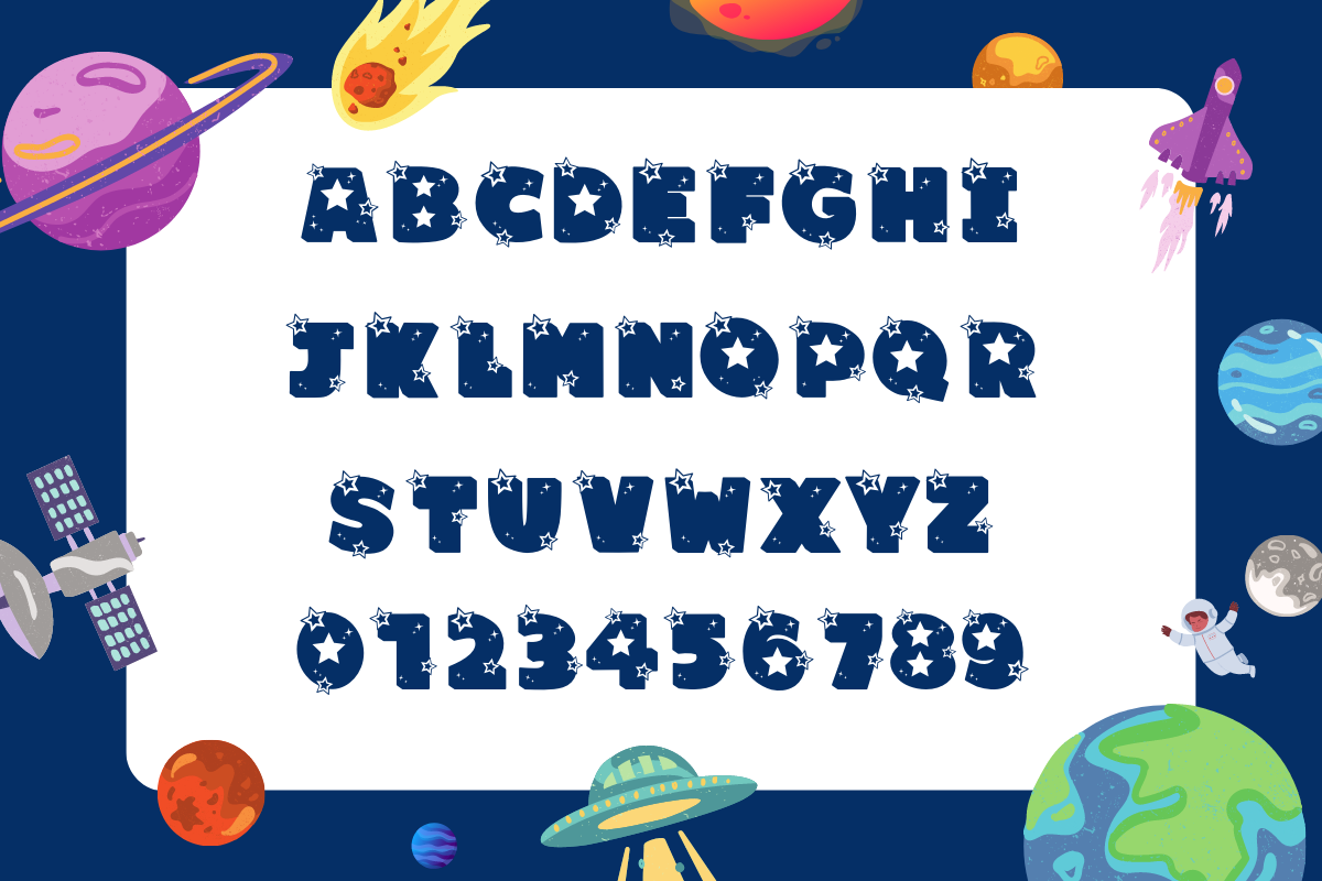 Starlight Y2K Display Font + Bonus, a Sans Serif Font by Babymimiart (Photo 15 of 19)