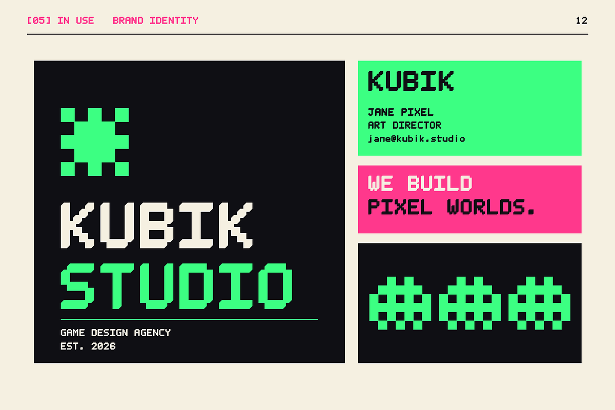 VOXEL - Pixel Display Typeface, a Sans Serif Font by Lettra Studio (Photo 16 of 18)