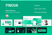 Digital Banking PowerPoint Template, a Presentation Template by New Coral Design (Thumbnail 1 of 6)
