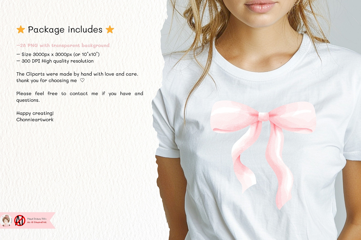 Pink Coquette Ribbon Clipart, an Object Illustration by Chonnieartwork (Photo 4 of 4)