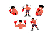 Character Boxing Man Vol 1, a Sport Illustration by SLAB! Design (Thumbnail 3 of 3)