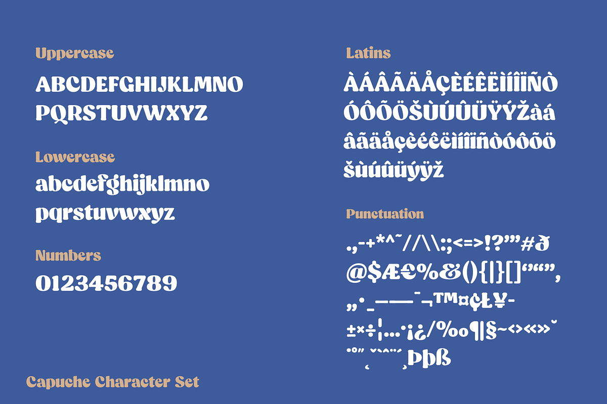 Capuche; Retro Display Font, a Font by Eko Bimantara (Photo 9 of 9)