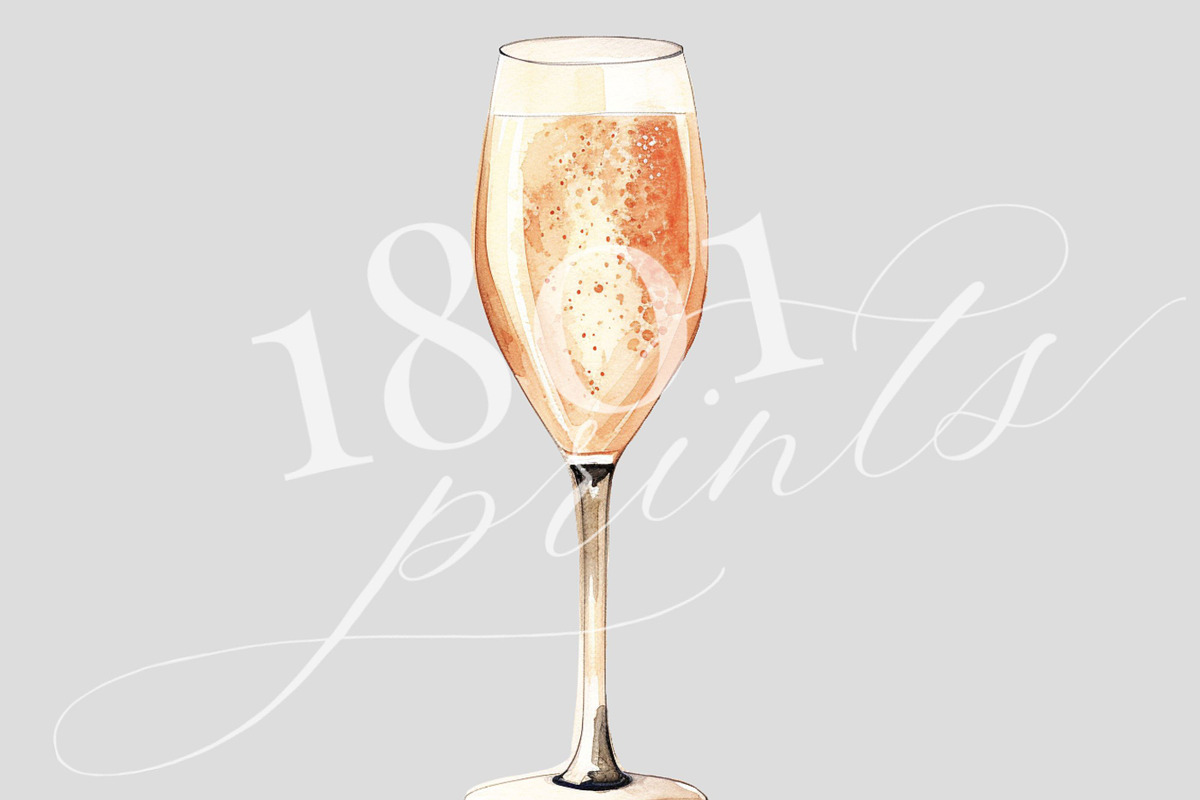 Rose Champagne Illustration, an Illustration by 1801Prints (Photo 2 of 4)