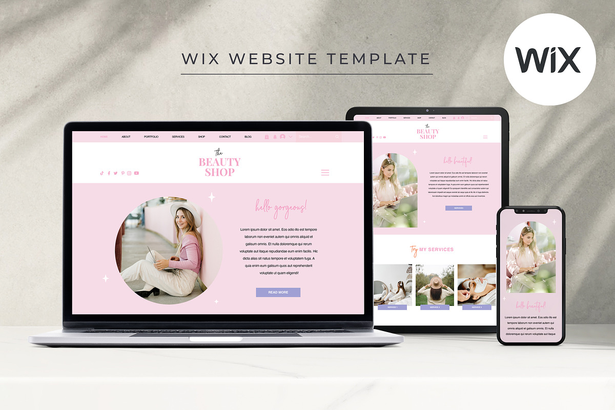 Wix Store Template, a Wix Template by Studio Luxe Creative (Photo 2 of 12)