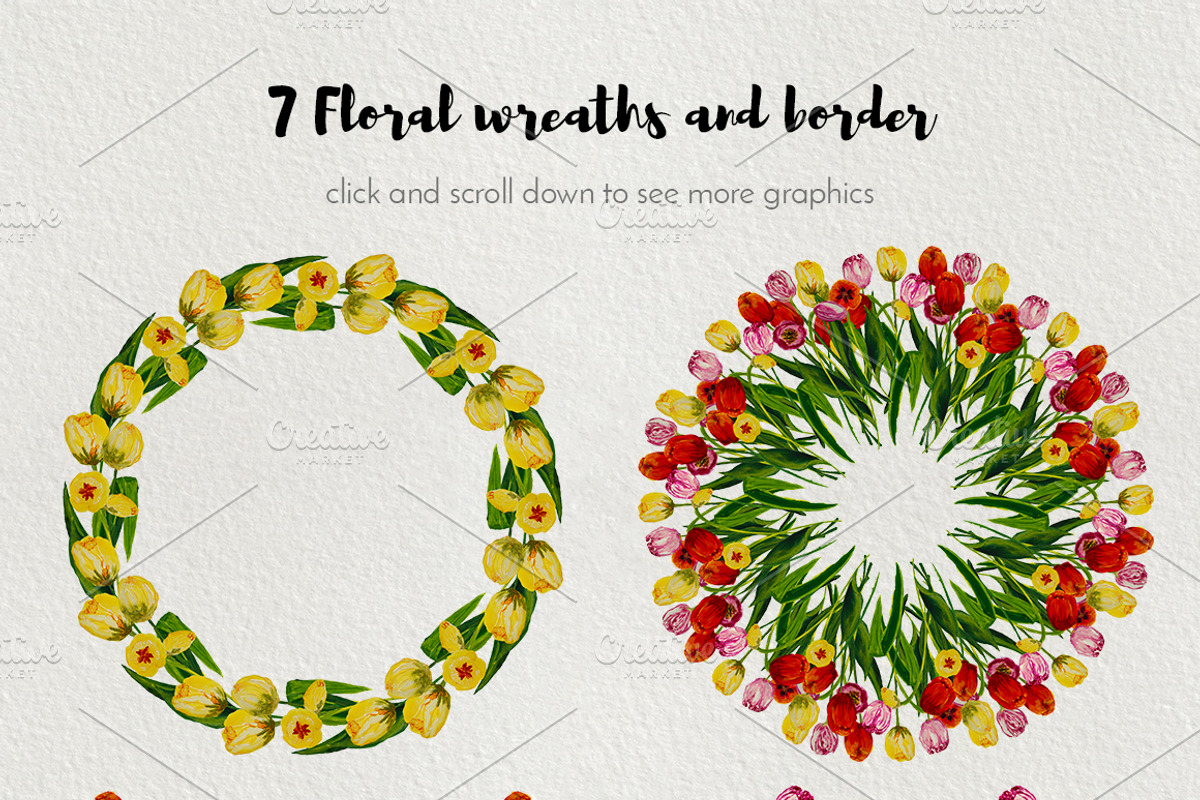Spring tulips, an Illustration by Big Bundles Shop (Photo 4 of 5)