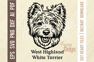 West Highland Terrier - Funny Dog