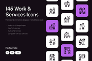 Animated Work and Services Icon Set, a Solid Icon by Prosymbols (Thumbnail 1 of 3)