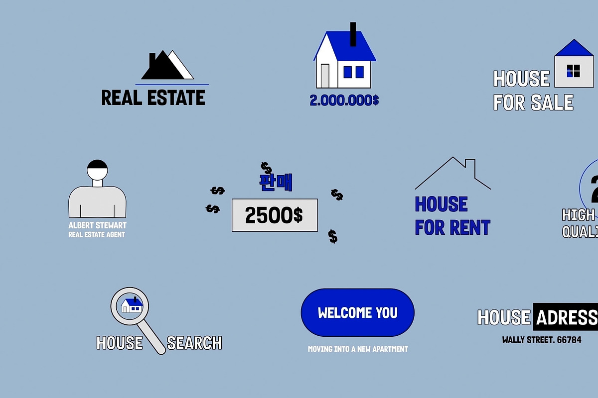 Estate Text Animations Premiere Pro, a Templates & Theme by 2dfx (Photo 1 of 2)