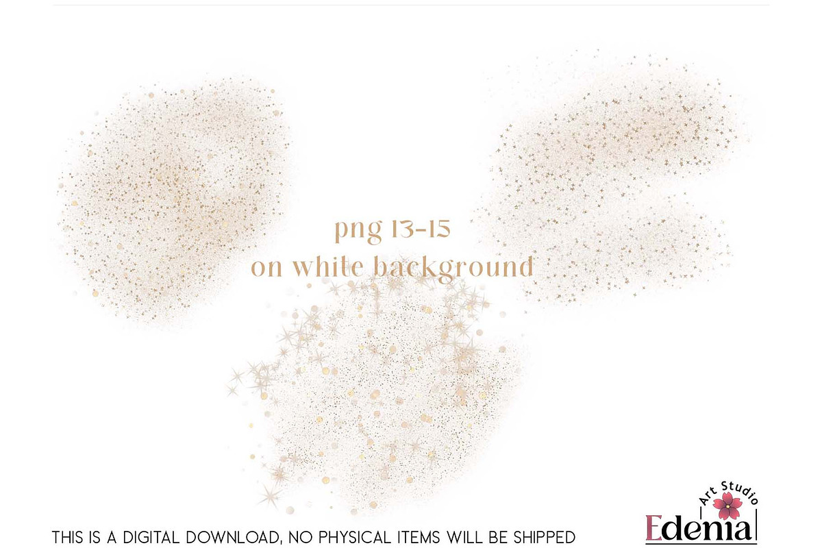 Gold Glitter Overlays Sublimation, a Decorative Illustration by EdeniaArtStudio (Photo 11 of 15)