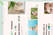 Beauty salon and skin care products, a Landing Page Template by uiwarrior (Thumbnail 2 of 6)