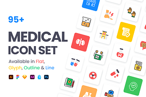 Medical Icon Set, a Duotone Icon by Brickclay